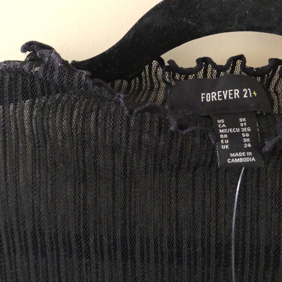 Forever 21 see-through top - Picture 5 of 6